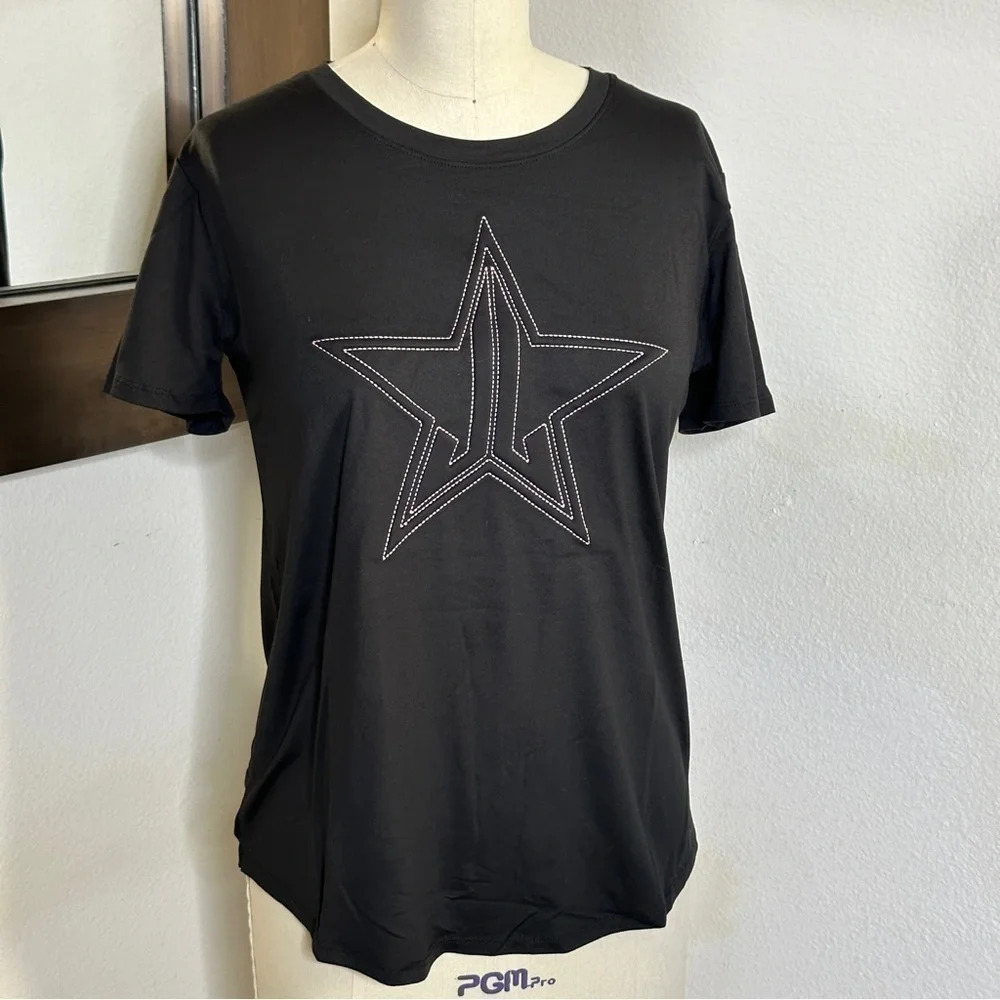 Jeffree Star Tee with Pink Topstitching in Medium - New without tags - Picture 4 of 4